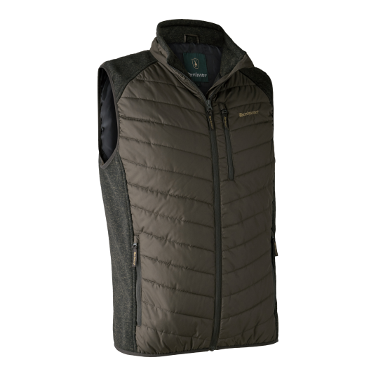 Deerhunter Moor Padded Waistcoat with knit Timber 4XL