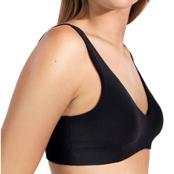 Bread and Boxers Padded Soft Bra BH Svart modal Large Dame Bread and Boxers Padded Soft Bra BH Svart modal Large Dame