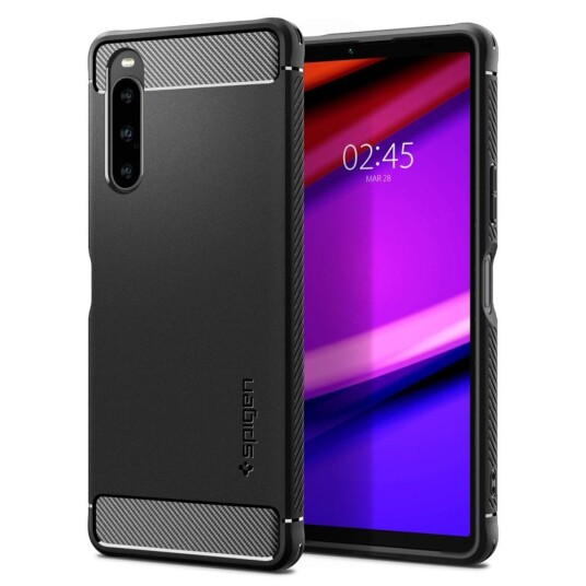Spigen Sony Xperia 10 V Deksel Rugged Armor Matte Black
