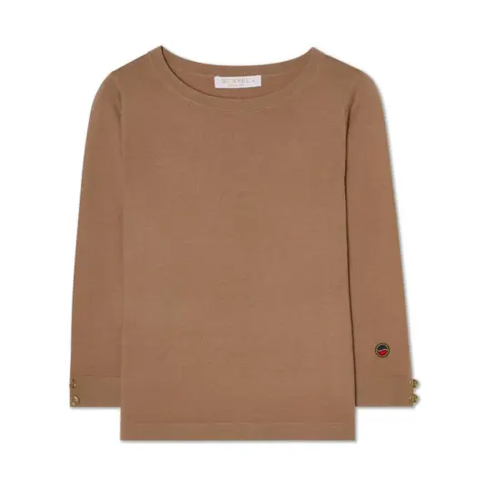 Busnel Dame Strikkevarer Beige L,