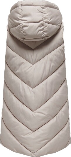 JDY Vest jdySkylar Padded Hood Waistcoat Otw Grå