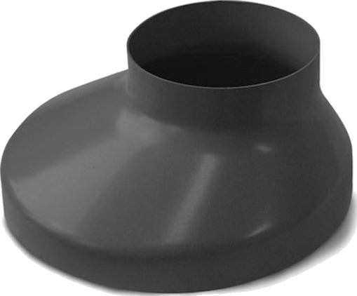 Plastmo kumkrage Ø110x130mm, grafitt Grå