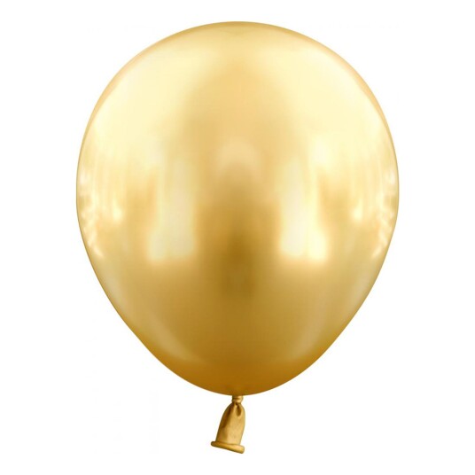 Ballongkungen AB Lateksballonger Mini Krom Gull - 100-pakning