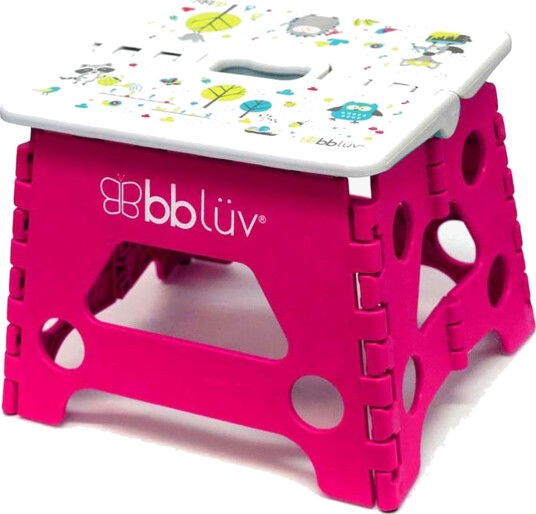 Bblüv Sammenleggbar Baderomskrakk Rosa Bblüv Sammenleggbar Baderomskrakk Rosa