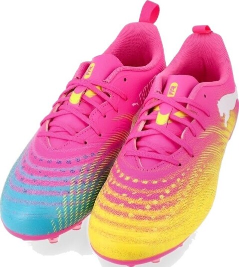PUMA Future 9 Play MG Showtime Poison Pink/Solstrøm/Bright Aqua/PUMA White Barn Multi Ground (MG) størrelse 37½ PUMA Future 9 Play MG Showtime Poison Pink/Solstrøm/Bright Aqua/PUMA White Barn Multi Ground (MG) størrelse 37½