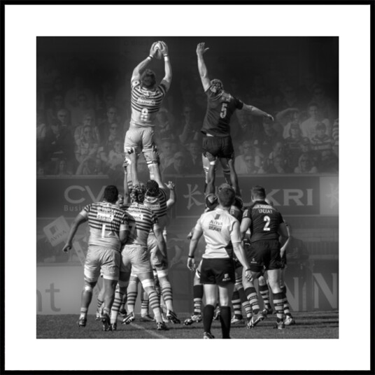 Rugby Lineout Action Plakat / 70x70 Rugby Lineout Action Plakat / 70x70