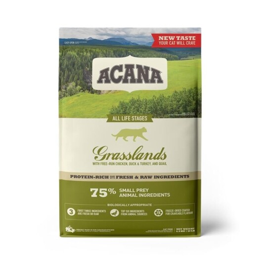 Acana Cat Grasslands Tørrfôr Til Katt 340 G