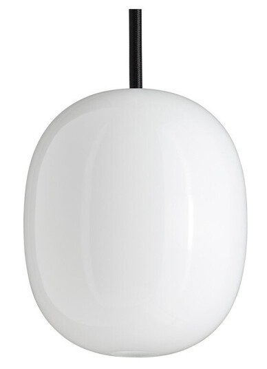 Piet Hein Superegg 300P Taklampe Opal med Sort Ledning
