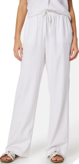 BUBBLEROOM Matilde Linen Blend Trousers White XL