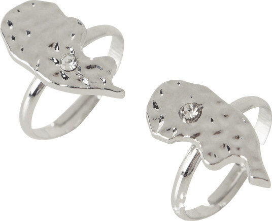 Name It Nkflfriends 2P Ring Silver ONE SIZE