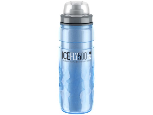 Elite Fly Ice drikkeflaske 100% biologisk nedbrytelig blå 500ml