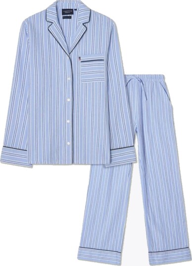 Lexington Flannel Pajama Set Blå L