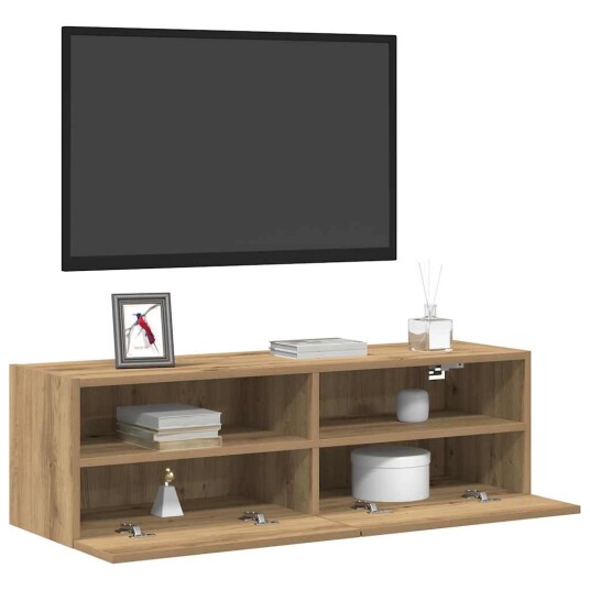  TV Veggskap Artisan Eik 100x30x30 cm Konstruert Tre