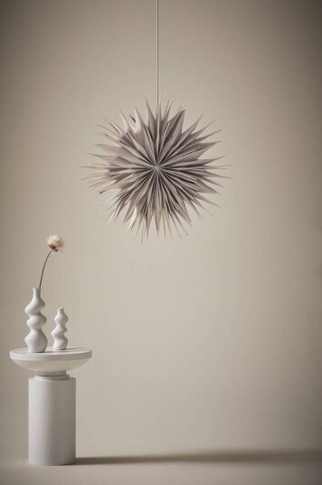 Jotex CASTOR julestjerne, diameter 63,5 cm Lys grå 1700182-01-300 1690338-01-0