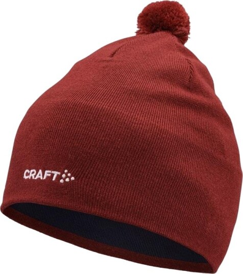 Craft Practice Knit Hat 2 Dk Red ONESIZE