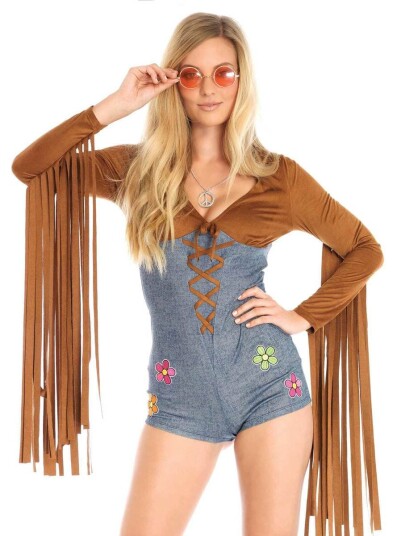 Leg Avenue Deluxe Sexy Hippie Kostyme Til Dame
