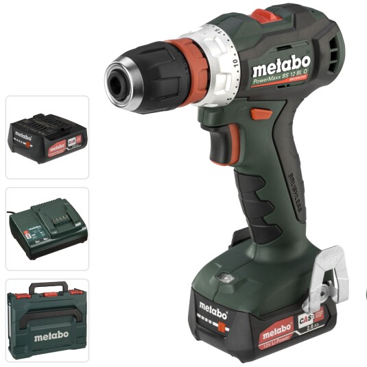 Metabo Drill-/Skrutrekker PowerMaxx BS 12 BL Q 12v Med Batteri