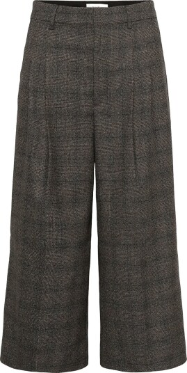 Part Two Clementinapw Pants BLACK CHECK 46