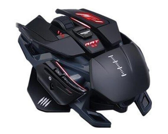Mad Catz The Authentic R.A.T. Pro S3 optisk spillmus svart - Mus - Optisk - 8 - Svart Mad Catz The Authentic R.A.T. Pro S3 optisk spillmus svart - Mus - Optisk - 8 - Svart