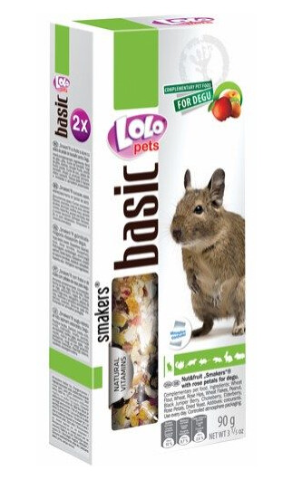 Lolopets Lolo Pets Smakers Basic Frøstenger Frukt & Nøtter Snacks Til Degus 2 Stk Lolopets Lolo Pets Smakers Basic Frøstenger Frukt & Nøtter Snacks Til Degus 2 Stk