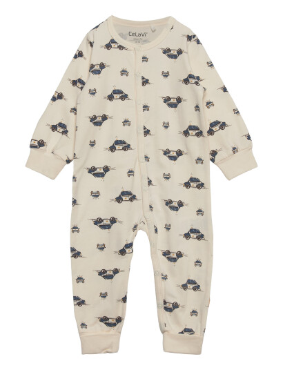 CeLaVi Nightsuit W. Aop - Cream - 60