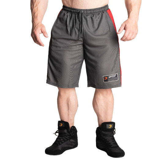 No1 Mesh Shorts, Black/Red Svart/Röd X-large