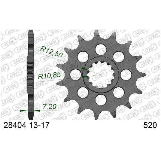 AFAM Framdrev 520, 15T ZX10R/RR, ZX7R/RR, GSR, GSX-R, GSX-S++