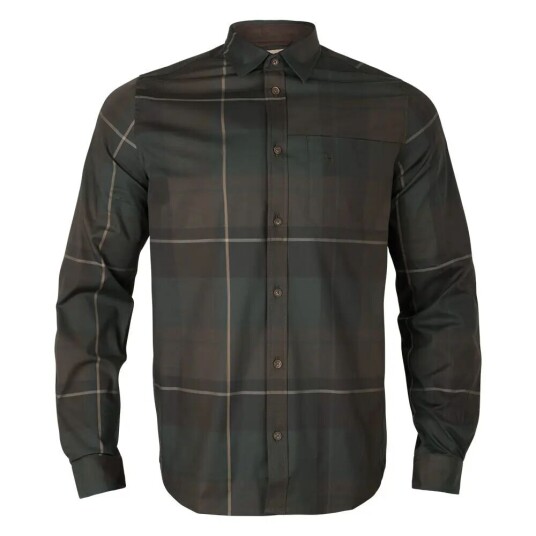 Härkila Men"s Akse Long Sleeve Shirt Shadow Brown Check M