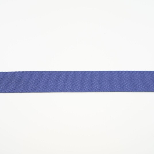 Kraftig twillvevd bånd Blå, 20 mm
