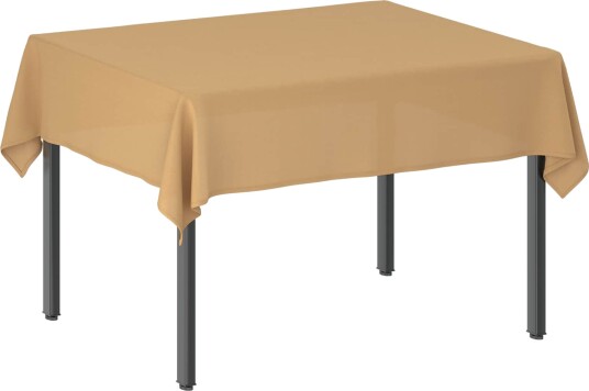 vidaXL Bordduk Rektangulær Beige 110 x 140 cm Polyester
