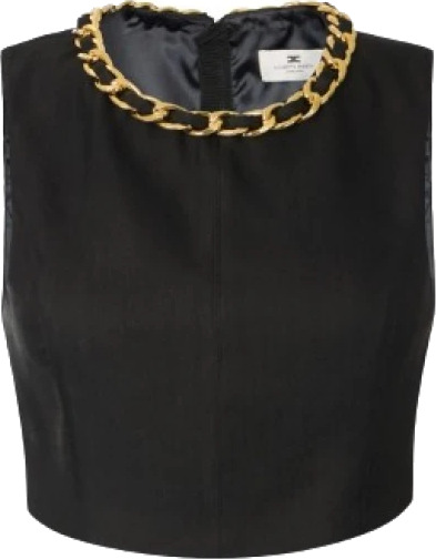 Elisabetta Franchi Dame Topper Svart S,