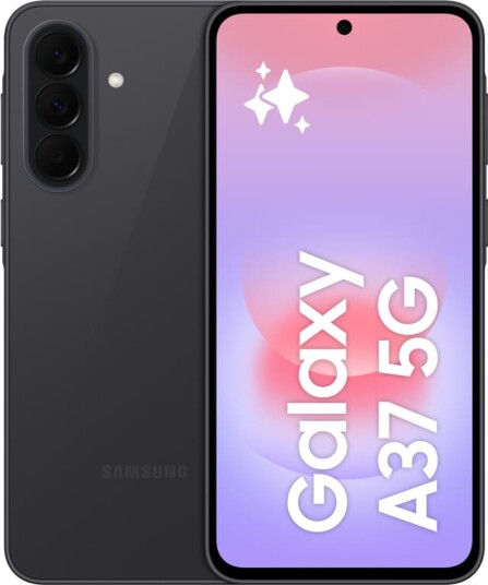 Samsung Galaxy A37 5G 6GB/128GB Smarttelefon med 6,7" FHD+ Skjerm og 50MP Kamera - Enterprise Charcoal