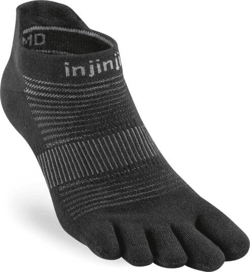 Injinji Men's Run Original Weight No-Show L, Black Injinji Men's Run Original Weight No-Show L, Black