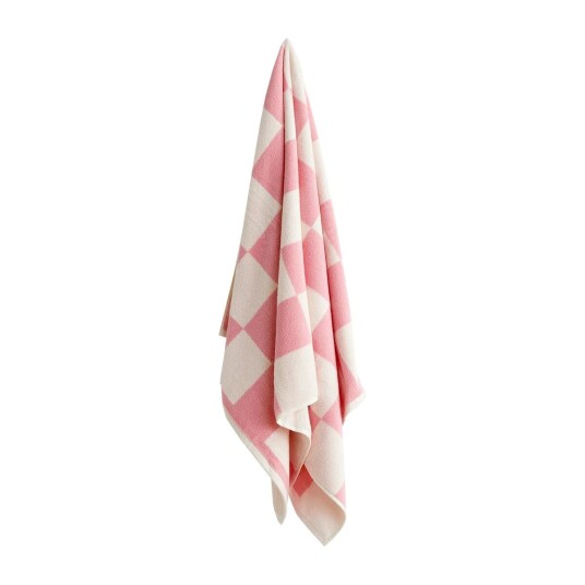 HAY Check badehåndkle 70 x 136 cm Pink