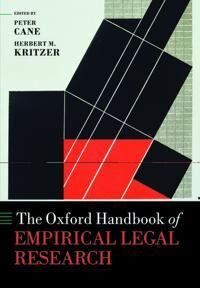 Cane Peter The Oxford Handbook of Empirical Legal Research
