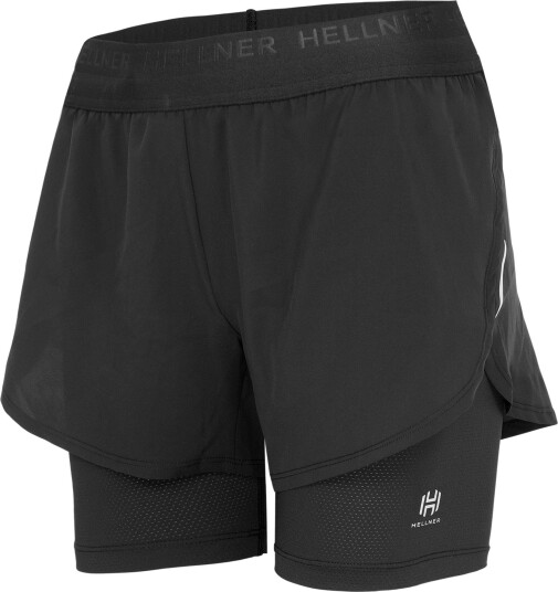Hellner Women's Kelva 2-in-1 Running Long Tights Black Beauty/black Beauty XS Hellner Women's Kelva 2-in-1 Running Long Tights Black Beauty/black Beauty XS