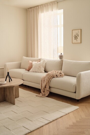 Nord Komfort   Sofa Canberra 3 seter   Hvit