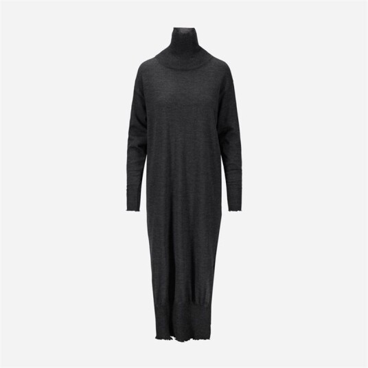 Diarte Mali Turtle Neck Dress Charcoal
