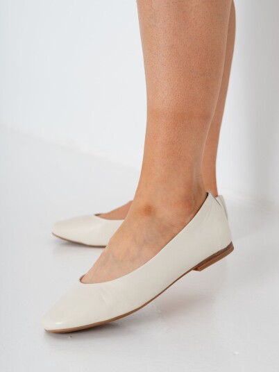 Roberto Rosso Trieste Ballerina Leather Beige 40