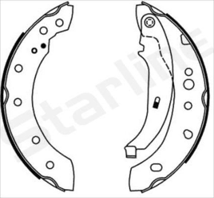 STARLINE BC 08680 Bremsesko sett