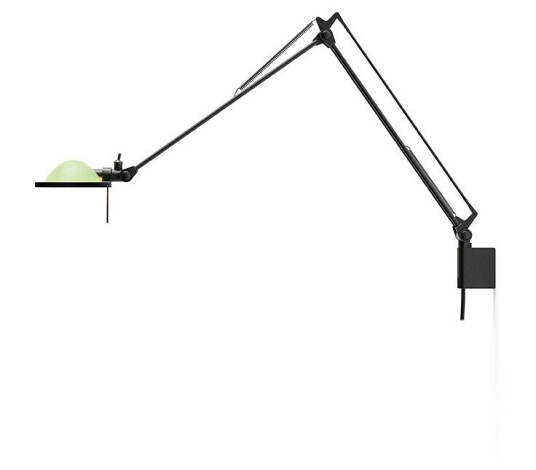 Luceplan Berenice Vegglampe 30x30 Grønn Glass/Svart