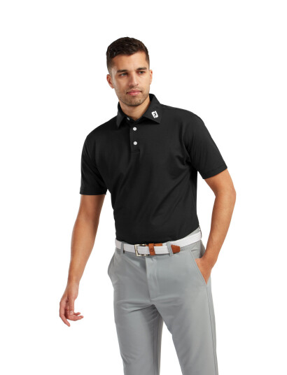 FootJoy Stretch Pique Solid - Black - XL
