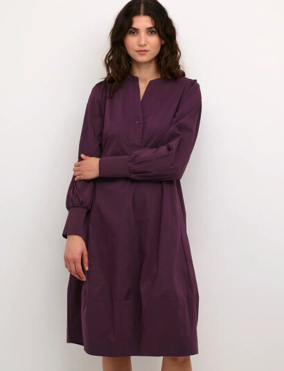 Culture Cuantoinett Rib Dress - Burgundy - XS Culture Cuantoinett Rib Dress - Burgundy - XS