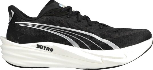 PUMA Løpesko Deviate Nitro 4 Svart/Hvit/Sølv Metallisk Kvinner størrelse 40½