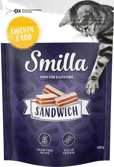 Smilla Sandwich Snack & Torsk Kylling 100 G