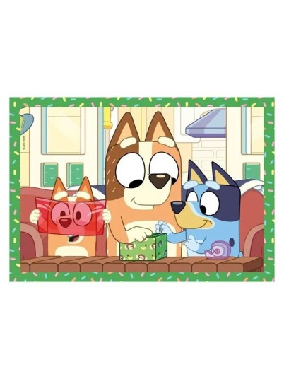 Clementoni Jigsaw Puzzle 4in1 Bluey Gulv