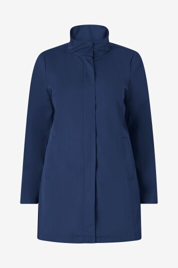 Zizzi   Jakke caShelby L/S Coat   Blå