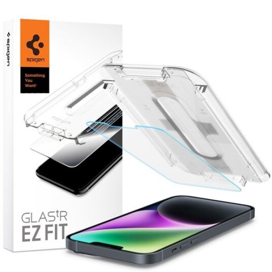 Spigen Glas.tR Ez Fit Skjermbeskyttelse for iPhone 13/13 Pro - Herdet Glass med Personvernfilter
