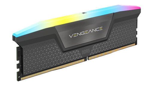 Corsair Vengeance RGB DDR5-5200 16GB CL40 Single Channel 1 pcs AMD EXPO & Intel XMP Gr med RGB