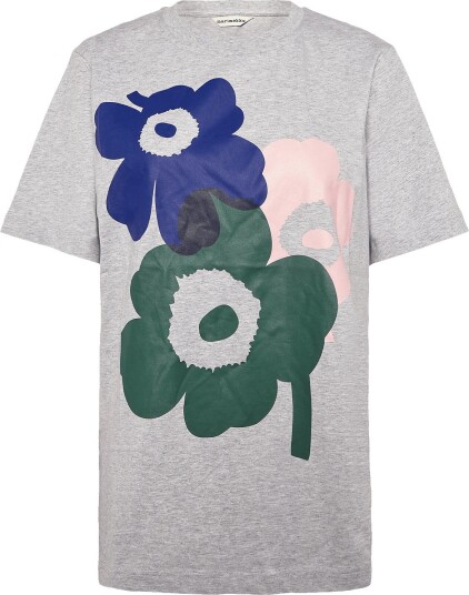 Marimekko Embla Unikko Placement GREY MEL. D. GREEN L. PINK M